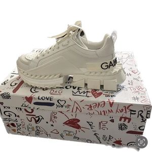 Dolce & Gabbana Super King Sneakers, White 7.5